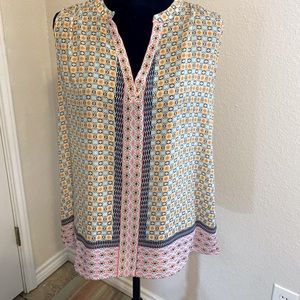 Mercer & Madison sleeveless tunic top summer cottage core top, blouse.